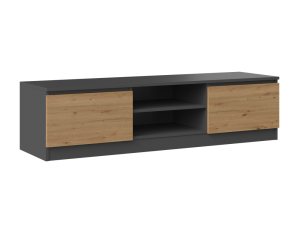 STOLIK RTV 140 - ANTRACYT / DĄB ARTISAN