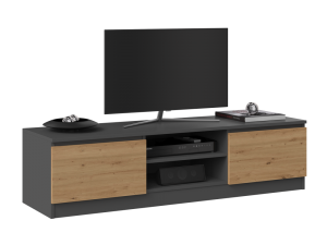 STOLIK RTV 140 - ANTRACYT / DĄB ARTISAN (2/10)