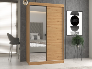 SZAFA IGA 120 Z 1 LUSTREM - DĄB ARTISAN (3/5)