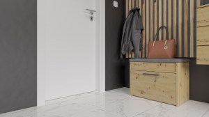 SZAFKA NA BUTY PARMA MINI SIEDZISKO SCHOWEK DĄB ARTISAN (5/14)