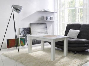 Konferenční stolek T20 bílý / bílý lesk