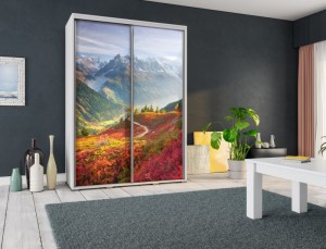 Šatní skříň PENELOPA 155 Alpy