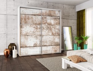 Šatní skříň PENELOPA 205 Bílé dřevo 2