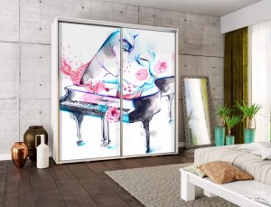 Šatní skříň PENELOPA 205 Klavír 2