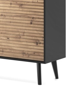 Konferenční stolek WILLOW L104 - dub artisan + černá (6/7)