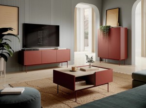 RTV stolek COLOR 144 - červená (6/8)