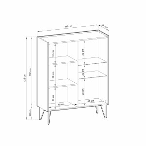 Vitrína HARMONY WT97 (5/8)