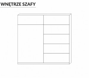 Ilustrační foto - Šatní skříň SZACH 120 bílá (2/2)