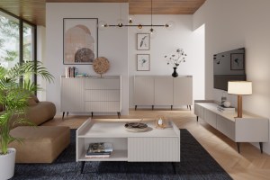 Komoda ADEMO 3D - kašmír (3/4)