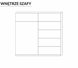Šatní skříň KARO 100 bílá (2/2)