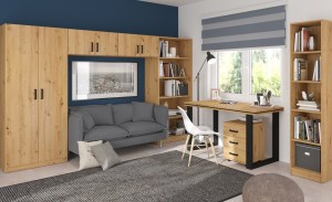 Skříň MALTA 2F věšák Dub artisan (7/8)