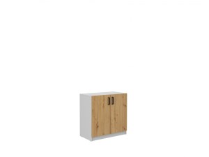 Skříňka dolní MALTA 2F Dub artisan + světlešedá (6/8)