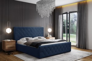 Postel MODEL 01 200x200 modrá - MAGIC VELVET 2216