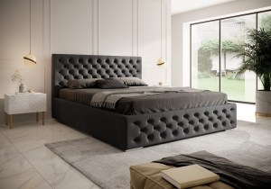 Postel MODEL 02 140x200 černá - MAGIC VELVET 2219