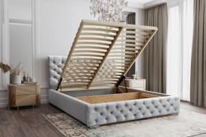 Postel MODEL 02 180x200 světlezelená - MAGIC VELVET 2243 (7/8)