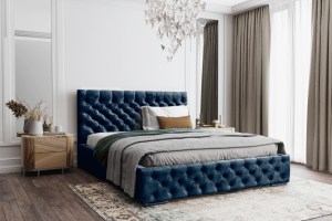 Postel MODEL 02 200x200 modrá - MAGIC VELVET 2216