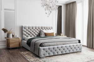 Postel MODEL 02 200x200 šedá - MAGIC VELVET 2240