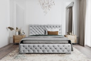 Postel MODEL 02 200x200 šedá - MAGIC VELVET 2240 (2/4)