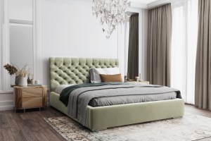 Postel MODEL 03 120x200 světlezelená - MAGIC VELVET 2243 (4/6)
