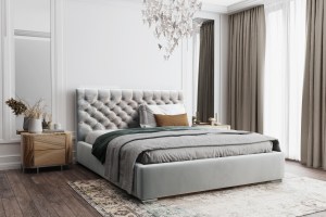 Postel MODEL 03 200x200 šedá - MAGIC VELVET 2240
