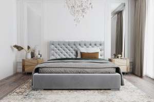 Postel MODEL 03 200x200 světlezelená - MAGIC VELVET 2243 (2/3)