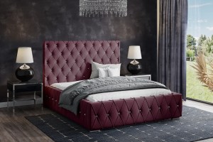 Postel MODEL 06 200x200 bordó - MAGIC VELVET 2229