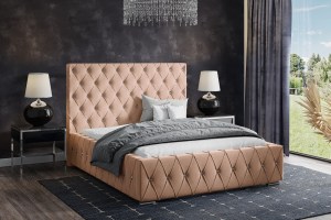 Postel MODEL 06 200x200 starorůžová - MAGIC VELVET 2257