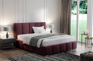 Postel MODEL 09 200x200 fialová - MAGIC VELVET 2202