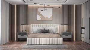 Postel MODEL 16 180x200 béžová - MONOLITH 04 (2/3)