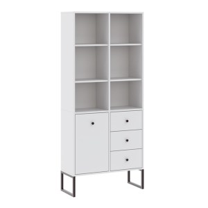Knihovna LINEA 1D3S bílá