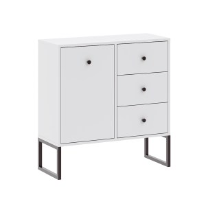 Komoda LINEA 1D3S bílá