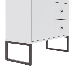 Komoda LINEA 1D3S bílá (3/3)