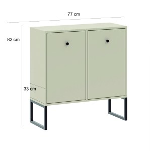 Komoda LINEA 2D kašmírová (2/3)