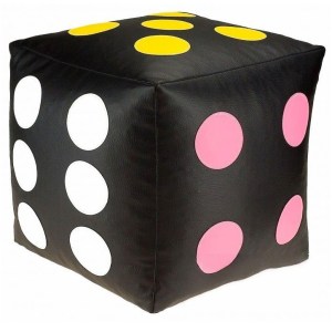 Dětský taburet KOSTKA 40 cm - míchaná (2/9)