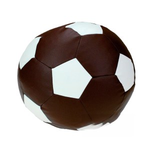 Dětský taburet MÍČ 40 cm - čokoláda + bílá