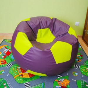 Dětský taburet MÍČ 40 cm - fialová + zelená