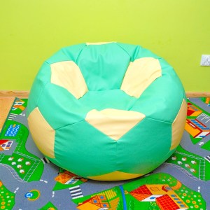 Dětský taburet MÍČ 40 cm - mentolová + béžová