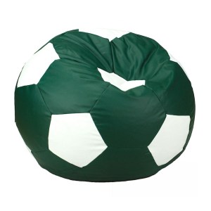 Dětský taburet MÍČ 40 cm - tmavězelená + bílá