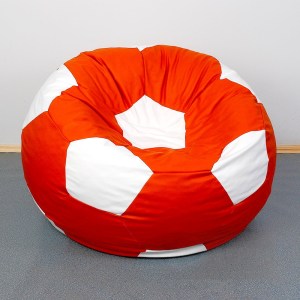 Dětský taburet MÍČ 50 cm - červená + bílá (2/6)