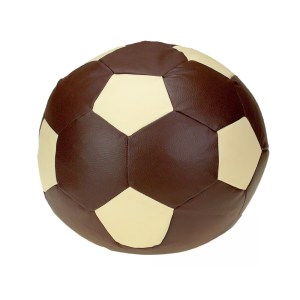 Dětský taburet MÍČ 50 cm - čokoláda + béžová