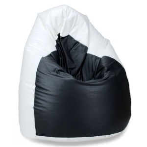 Sedací pytel SAKO 100 cm - bílá + černá