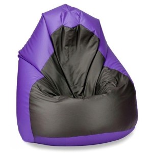 Sedací pytel SAKO 100 cm - světlefialová + černá