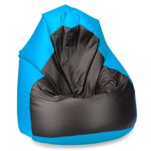 Sedací pytel SAKO 100 cm - světlemodrá + černá