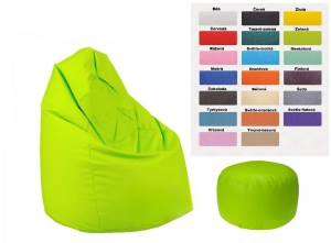 Sedací pytel SAKO + dětský taburet ROLLER 40x25 cm - volba barvy