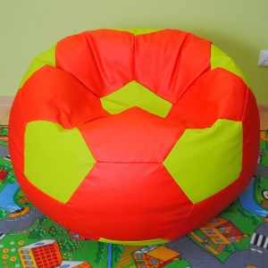 Sedací vak - míč 110 cm - červená + zelená