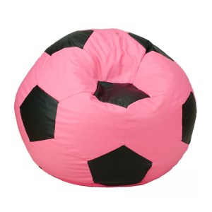 Sedací vak - míč 110 cm - růžová + černá