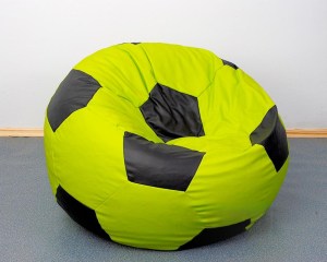 Sedací vak - míč 110 cm - zelená + černá (2/7)