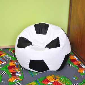 Sedací vak - míč 70 cm - bílá + černá