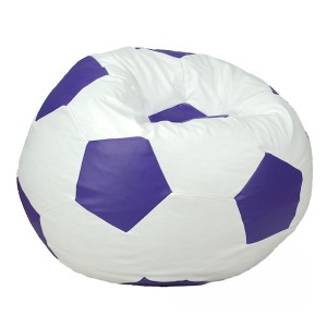 Sedací vak - míč 70 cm - bílá + světlefialová