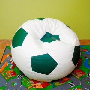 Sedací vak - míč 70 cm - bílá + tmavězelená
